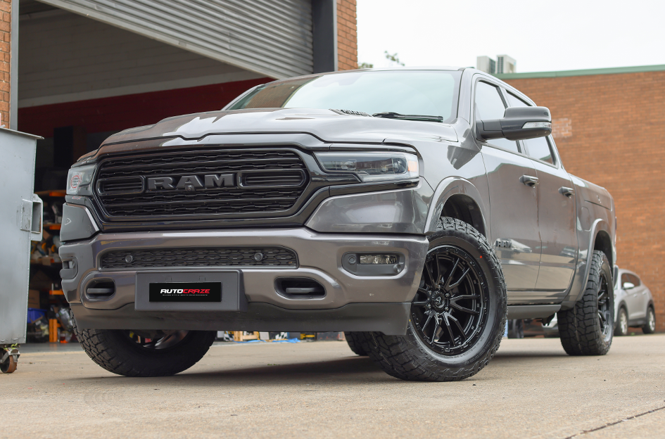 DODGE RAM FUEL REBEL 6 MATTE BLACK 