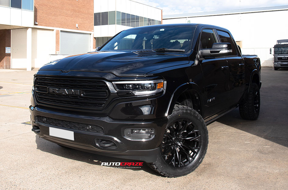 DODGE RAM FUEL FLAME 6 MATTE BLACK