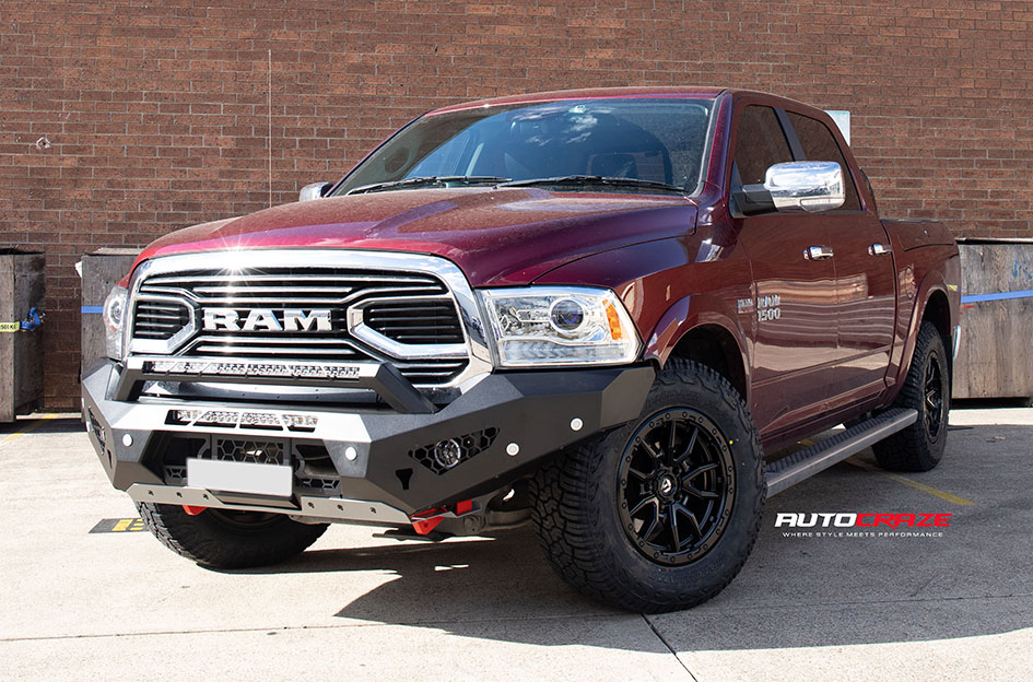 DODGE RAM FUEL REBEL 5 MATTE BLACK 