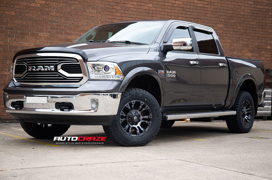 DODGE RAM FUEL VAPOR MATTE BLACK W/ GRAY TINT