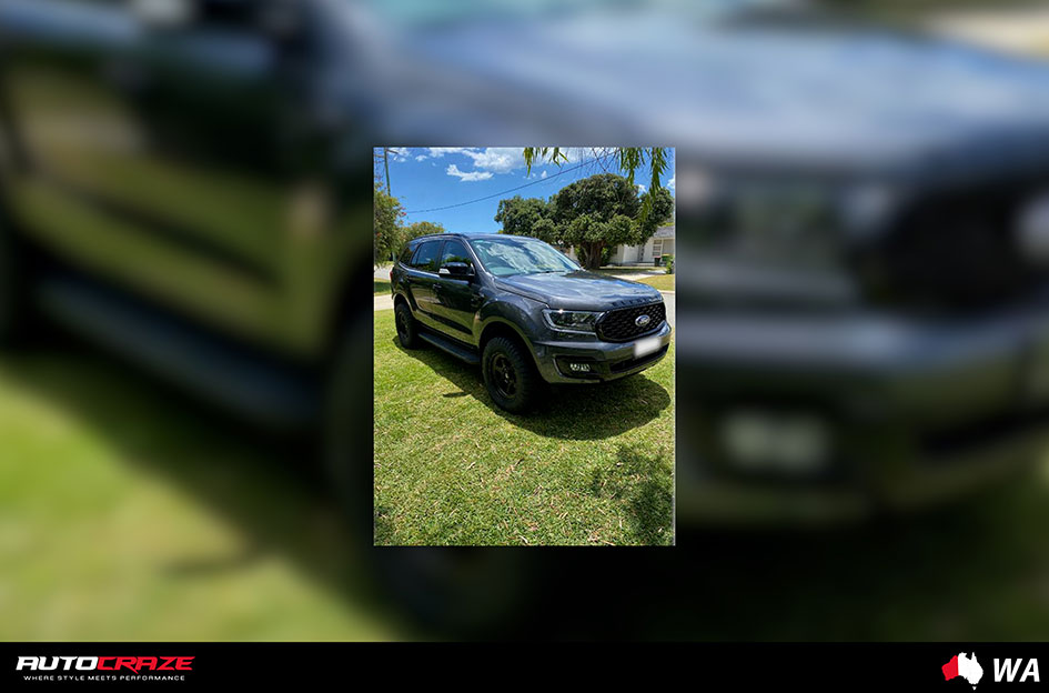 FORD EVEREST FUEL SHOK MATTE BLACK 