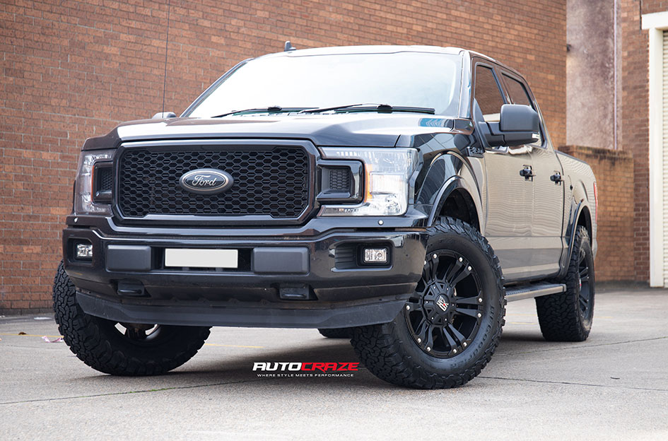 FORD F-150 KMC MONSTER XD 2 MATTE BLACK