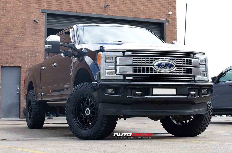 FORD F250 KMC GRS SATIN BLACK