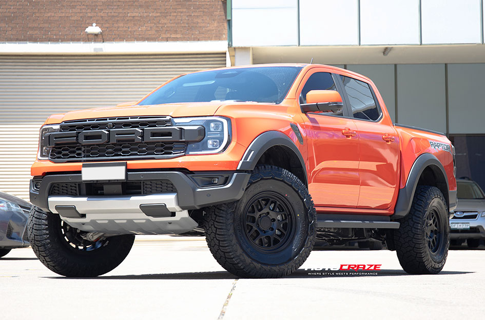 FORD NEXT-GEN RANGER RAPTOR KMC BULLY OL KM717 SATIN BLACK
