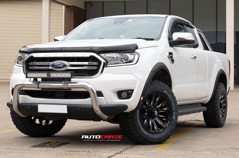 FORD RANGER FUEL BLITZ GLOSS BLACK MILLED 