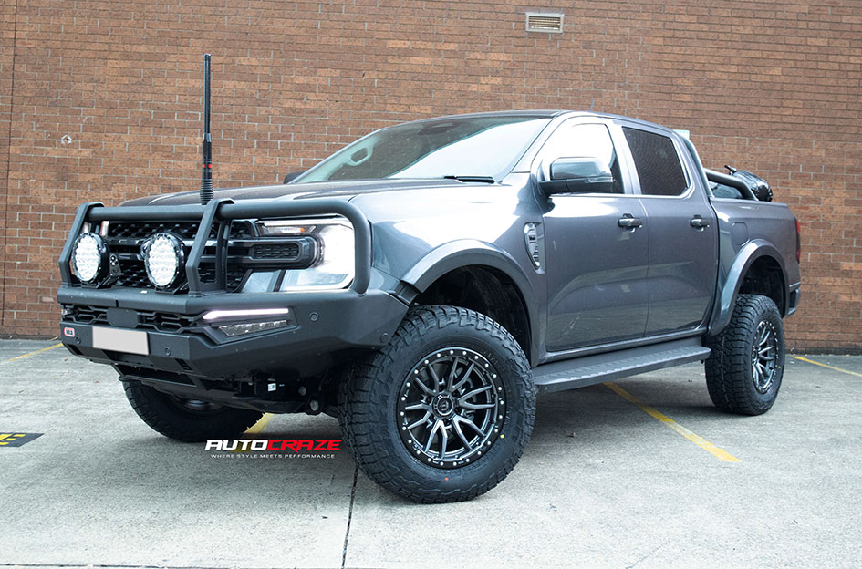 FORD RANGER NEXT GEN FUEL REBEL MATTE GUNMETAL 