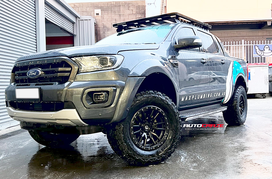FORD RANGER FUEL REBEL MATTE BLACK 