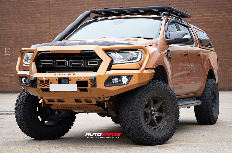 FORD RANGER KMC TEMPO SATIN BLACK W/ GRAY TINT