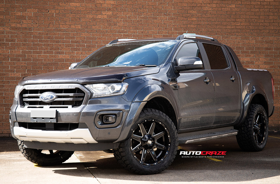 FORD RANGER KING BLADE GLOSS BLACK MILLED 