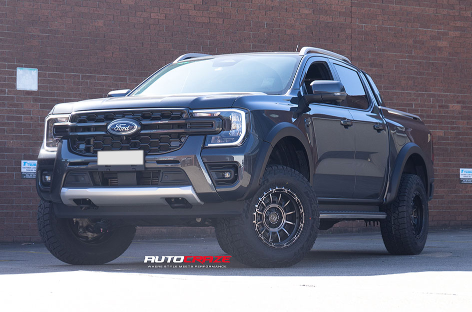 FORD RANGER NEXT GEN BLACK RHINO LEGION MATTE BLACK GREY 