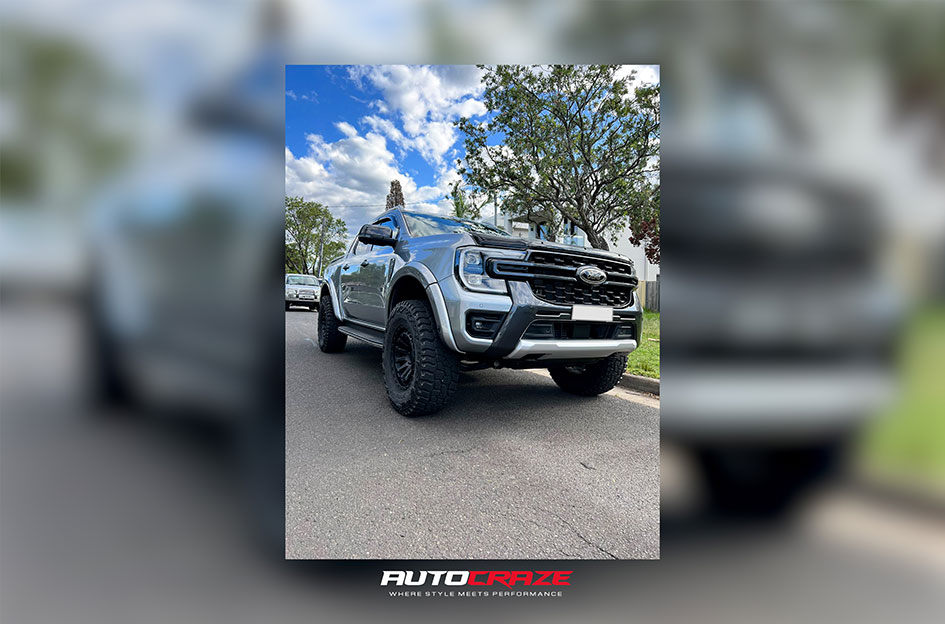 FORD RANGER NEXT GEN BLACK RHINO RAID MATTE BLACK 