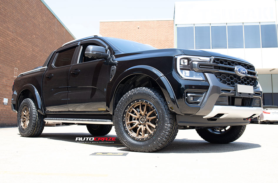 FORD RANGER NEXT GEN FUEL REBEL 6 BRONZE W/ BLACK LIP