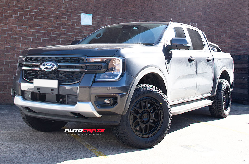 FORD RANGER NEXT GEN KMC KM544 MESA SATIN BLACK 