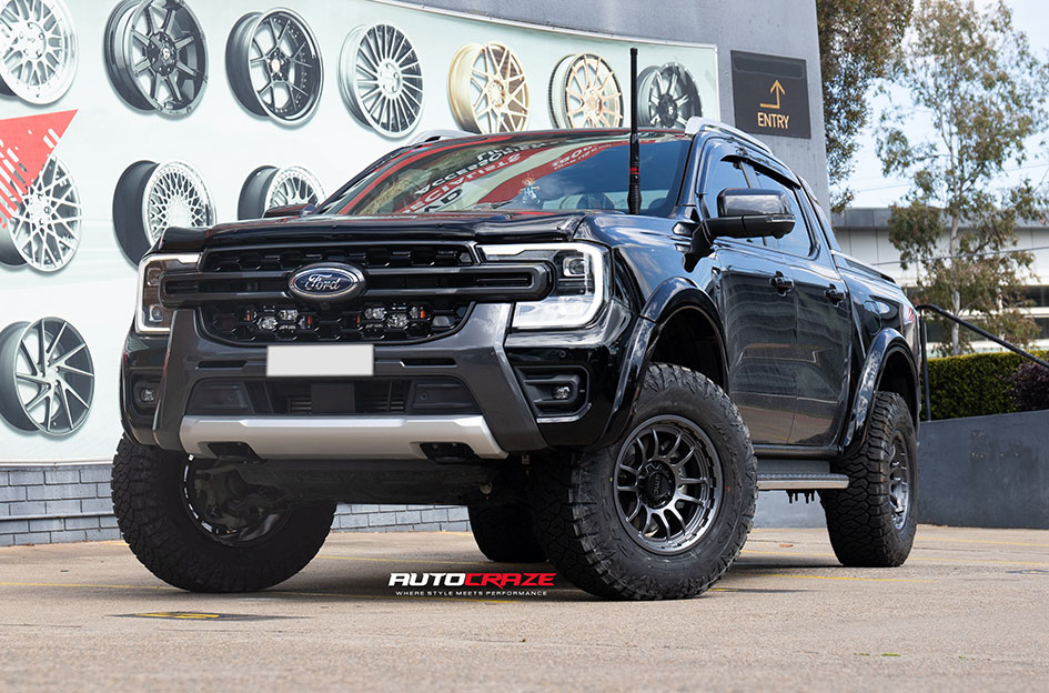 FORD RANGER NEXT GEN KMC WRATH MATTE ANTHRACITE 