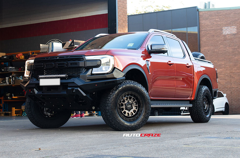 FORD RANGER NEXT GEN ROH ASSAULT MATT BLACK WITH BLACK BOLTS AND GRAPHITE FACE