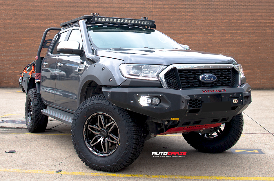 FORD RANGER NOMAD N232 GLOSS BLACK DARK TINT