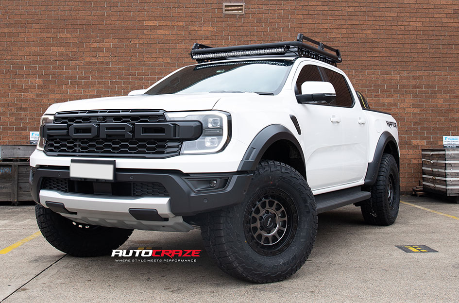 FORD RANGER RAPTOR NEXT GEN ROH ASSAULT MATT BLACK WITH BLACK BOLTS AND GRAPHITE FACE
