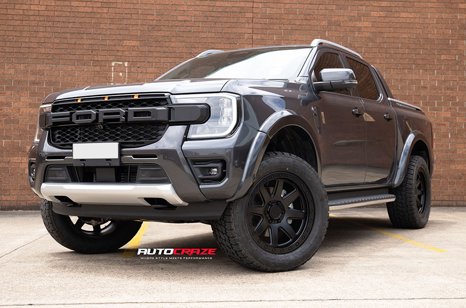 FORD RANGER NEXT GEN BLACK RHINO BAKER MATTE BLACK 