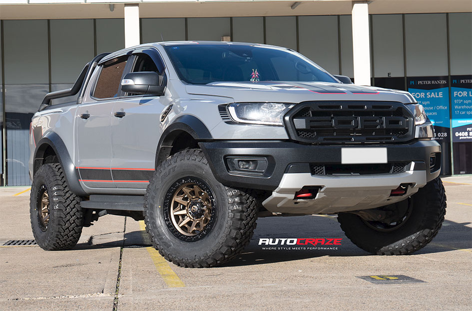 FORD RANGER RAPTOR FUEL COVERT BRONZE BLACK RING 