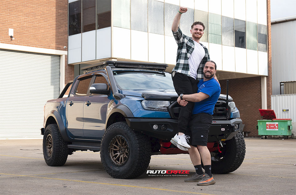 FORD RANGER RAPTOR FUEL REBEL 6 BRONZE W/ BLACK LIP
