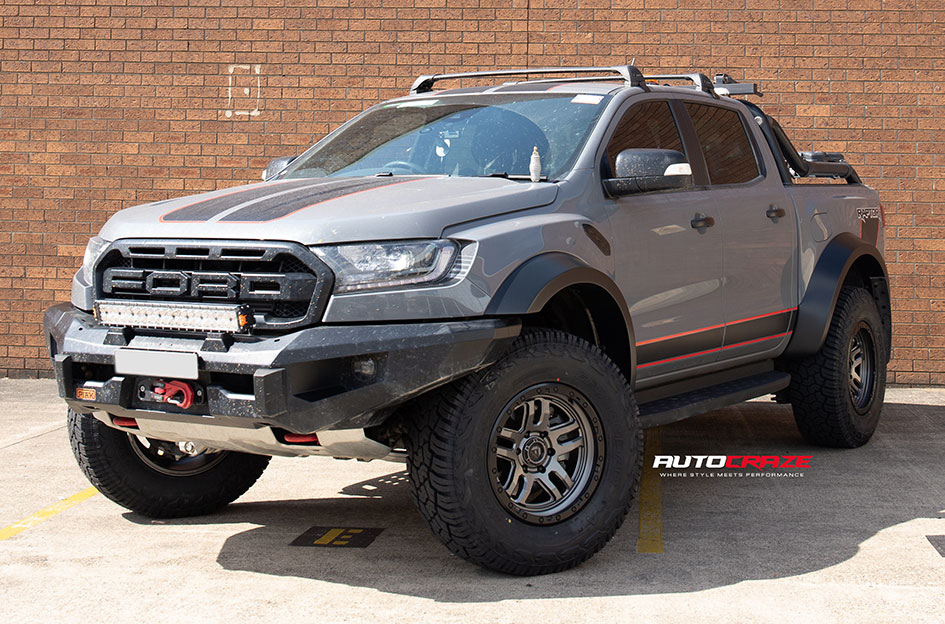 FORD RANGER RAPTOR FUEL AMMO ANTHRACITE W/ BLACK RING 