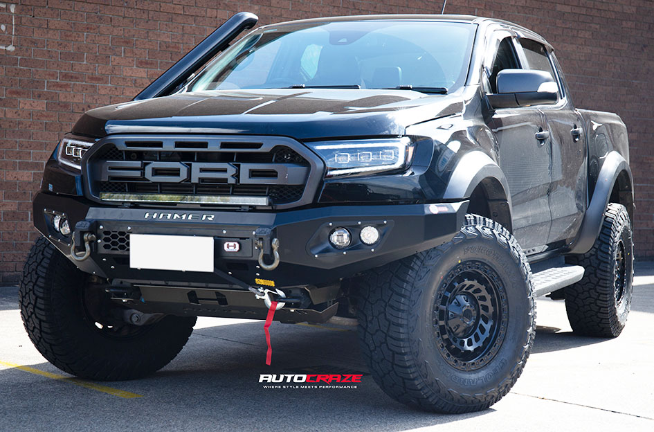 FORD RANGER RAPTOR KING ZOMBIE SATIN BLACK 