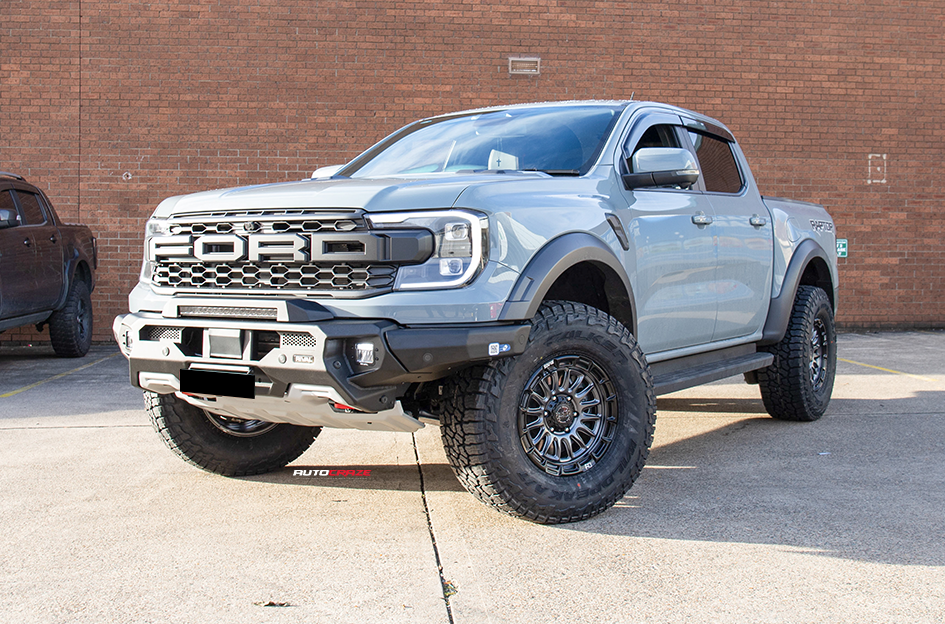 FORD RANGER RAPTOR NEXT BLACK RHINO RIVAL MATTE GUNMETAL W/ BLACK LIP 