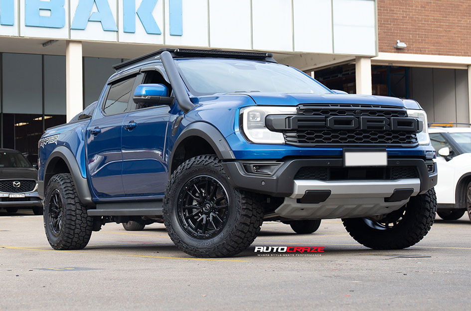 FORD RANGER RAPTOR NEXT GEN FUEL REBEL 6 MATTE BLACK 