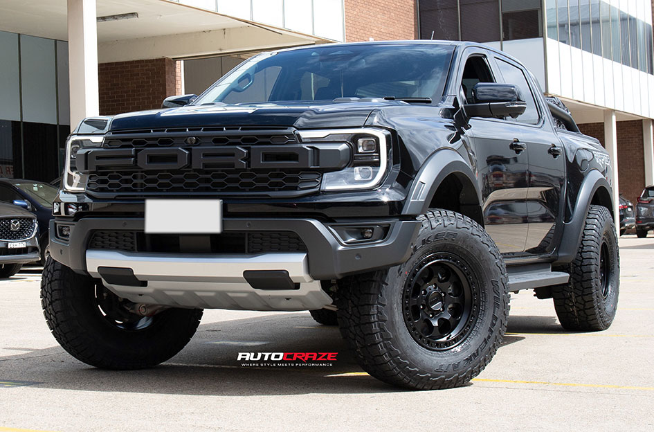 FORD RANGER RAPTOR NEXT GEN KMC DIRTY HARRY MATTE BLACK