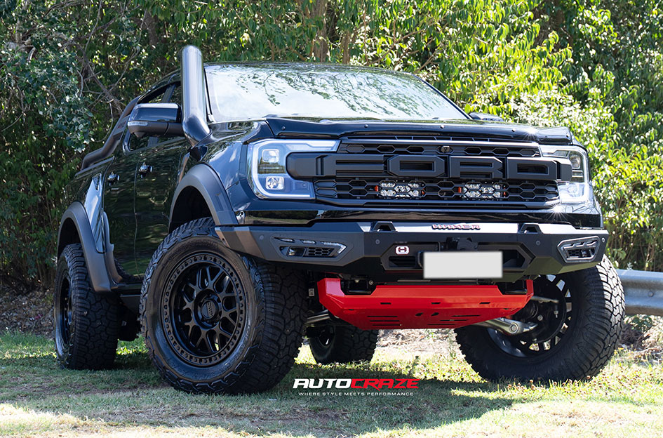 FORD RANGER RAPTOR NEXT GEN KMC GRS SATIN BLACK