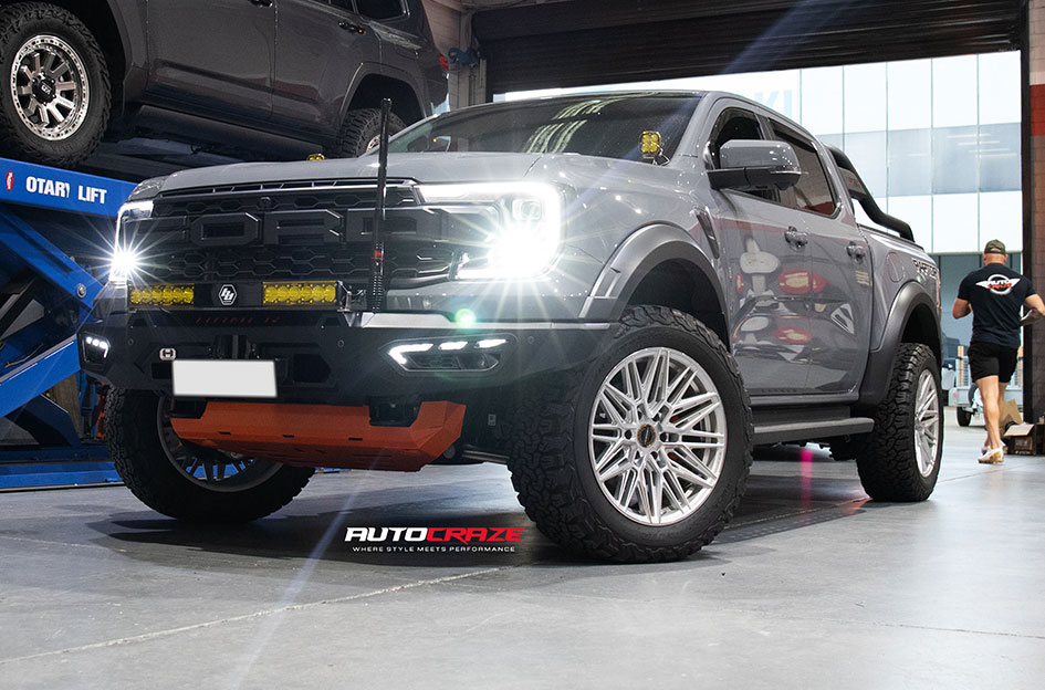 FORD RANGER RAPTOR NEXT GEN VOSSEN HF-7 SILVER POLISHED
