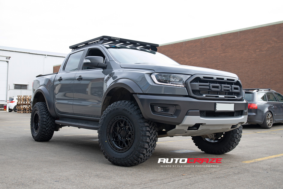FORD RANGER RAPTOR KMC KM549 GRS SATIN BLACK
