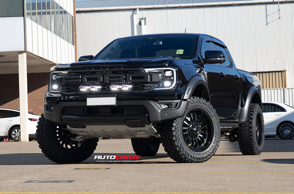 FORD RANGER RAPTOR NEXT GEN FUEL ARC MATTE BLACK GLOSS BLACK LIP