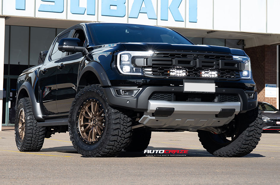 FORD RANGER RAPTOR NEXT GEN FUEL REBEL 6 BRONZE W/ BLACK LIP