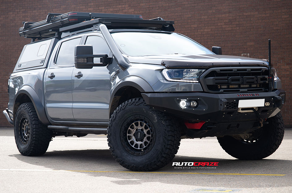 FORD RANGER RAPTOR ROH ASSAULT MATT BLACK WITH BLACK BOLTS AND GRAPHITE FACE