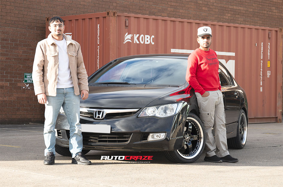 HONDA CIVIC CSA BERETTA GLOSS BLACK W/ MACHINED LIP