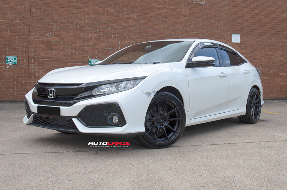 HONDA CIVIC ENKEI SC46 MATT BLACK & MILLING