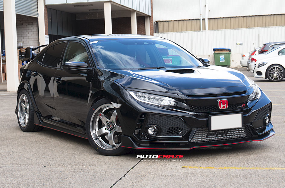 HONDA CIVIC TYPE R LENSO D-1R HYPER SILVER MIRROR LIP