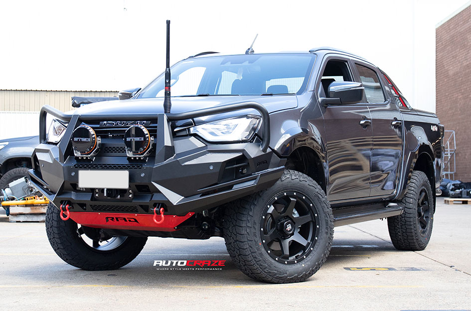 ISUZU DMAX DIESEL PHILADELPHIA MATT BLACK FONT MILLED 
