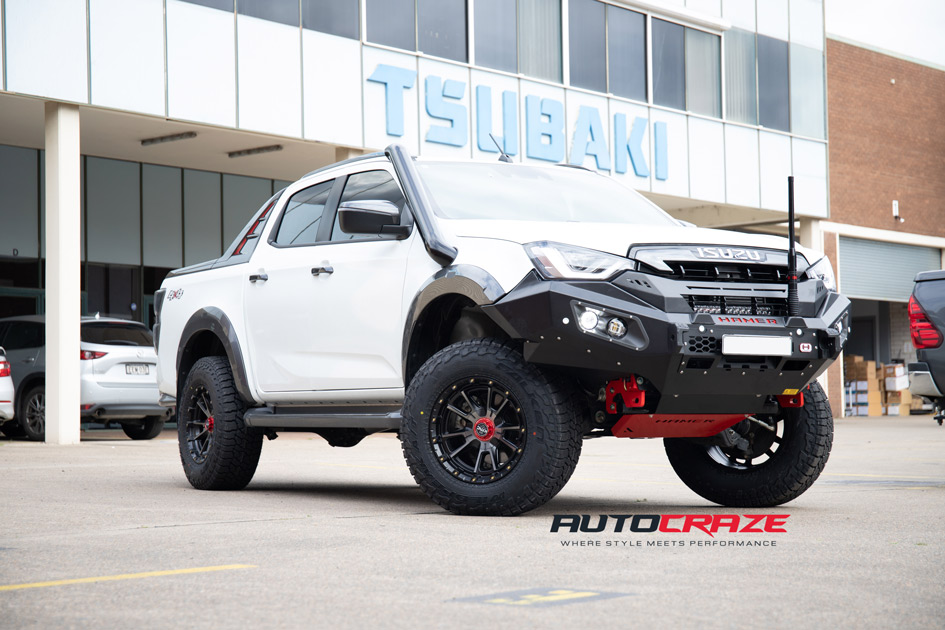 ISUZU DMAX KMC SYNC SATIN BLACK TINTED FACE