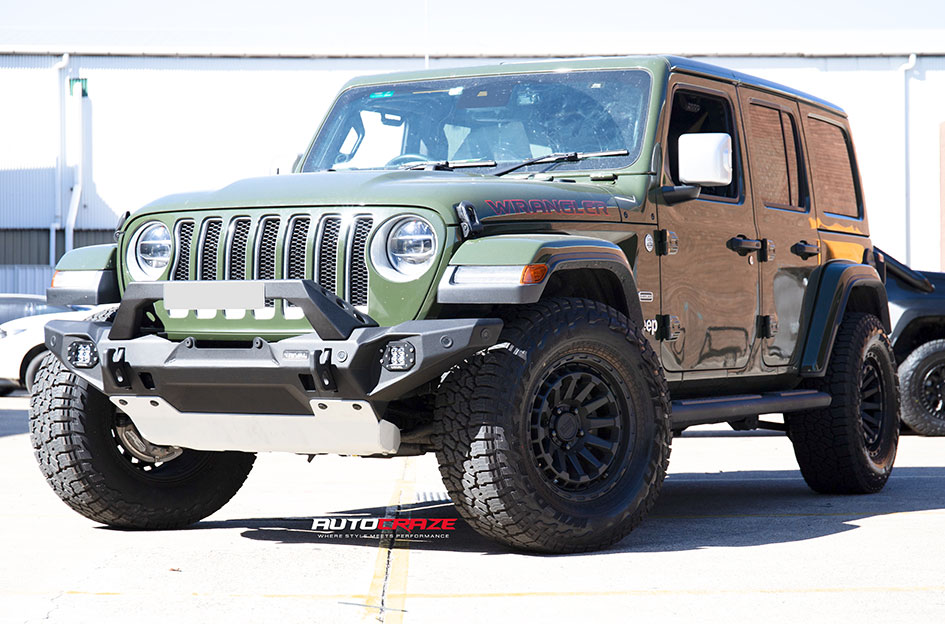 JEEP WRANGLER BLACK RHINO RAID MATTE BLACK