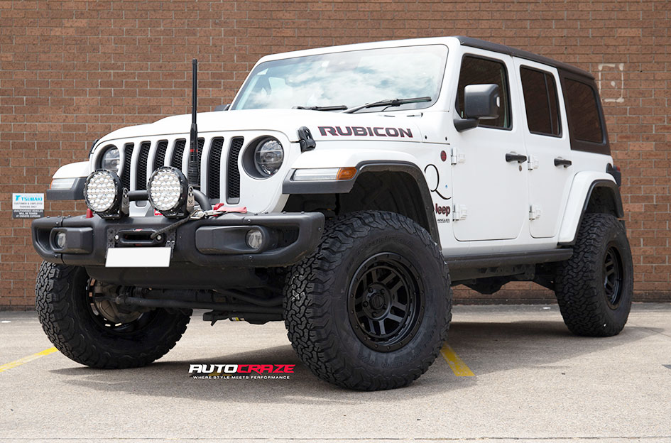 JEEP WRANGLER KMC RECON SATIN BLACK 