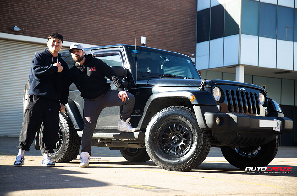 JEEP WRANGLER KMC WRATH SATIN BLACK