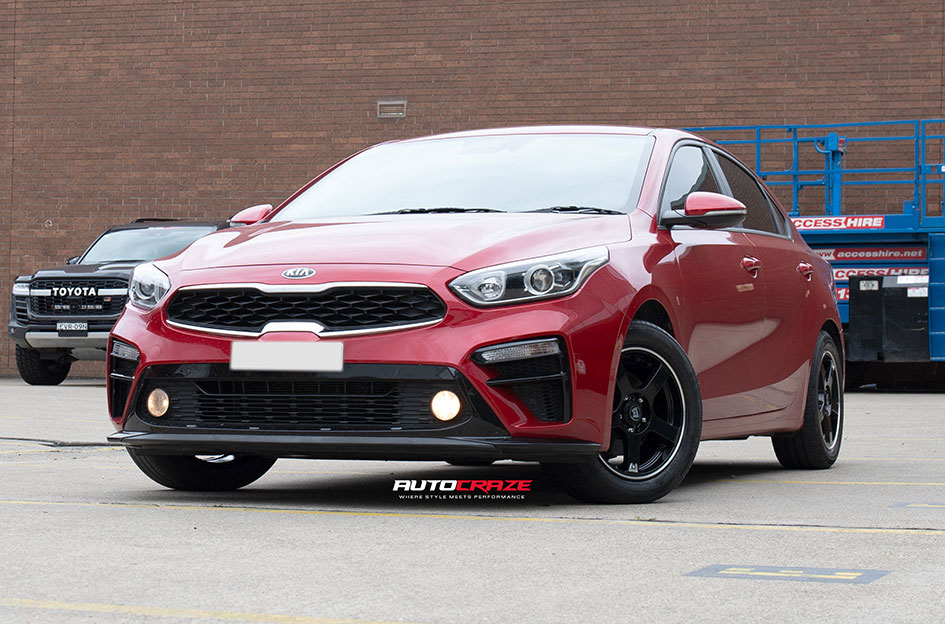 KIA CERATO MOTEGI MR116 GLOSS BLACK MACHINED STRIPE