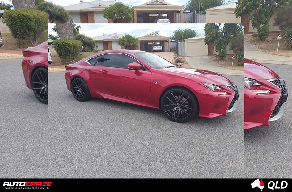 LEXUS RC NICHE TARGA BLACK MACHINED TINTED FACE 