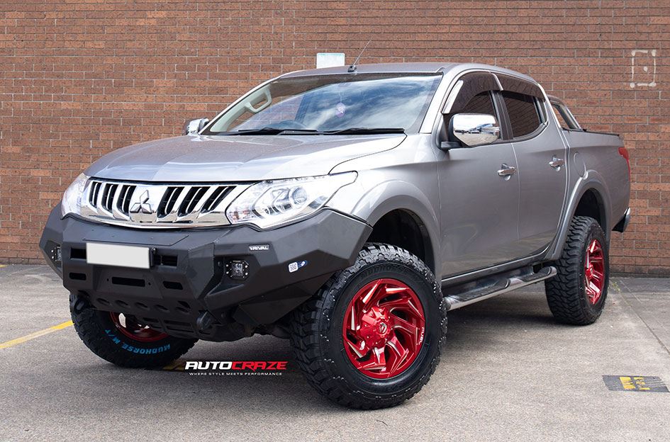 MITSUBISHI TRITON FUEL REACTION D754 CANDY RED & MILLED