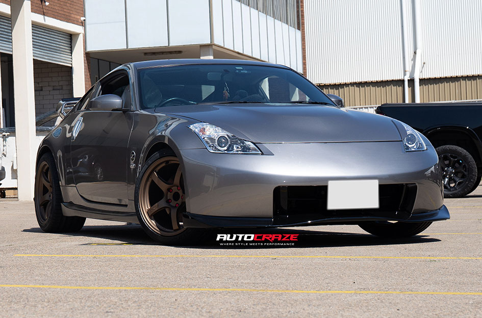NISSAN 350Z RAYS GRAM LIGHTS 57DR BRONZE