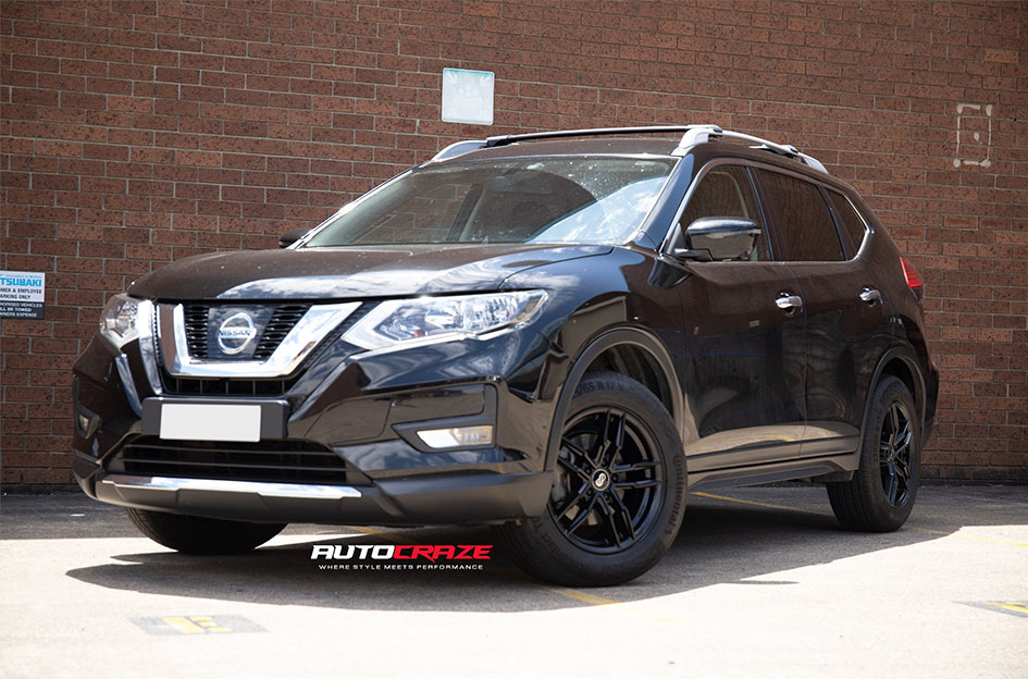 NISSAN XTRAIL ENKEI SQ32 OSAKA SATIN BLACK 