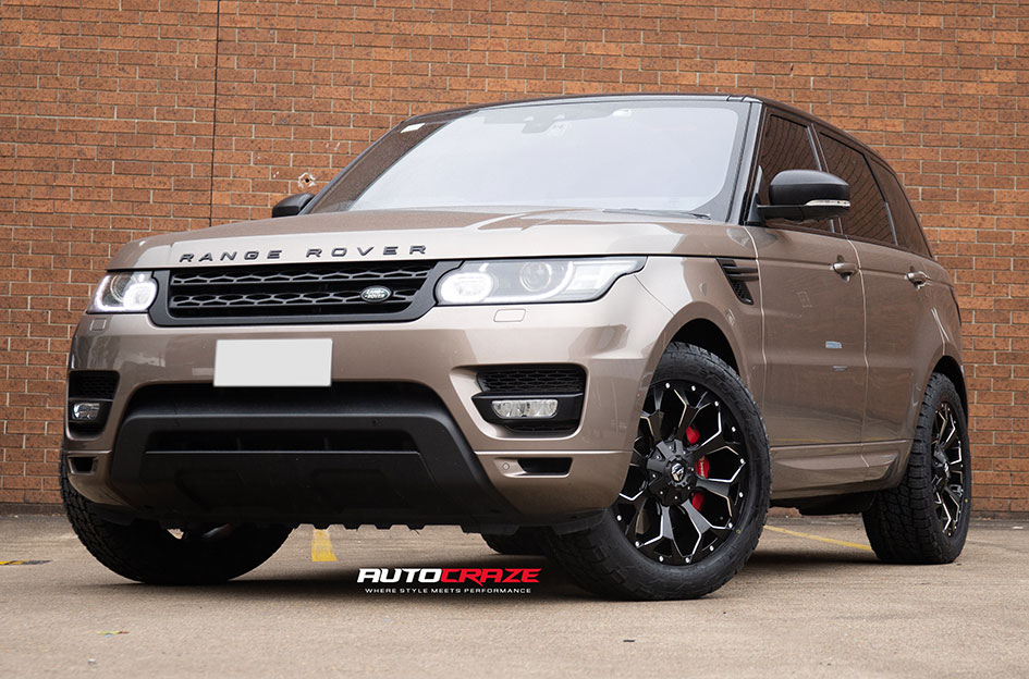 LAND ROVER RANGE ROVER SPORT FUEL ASSAULT MATTE BLACK MILLED 