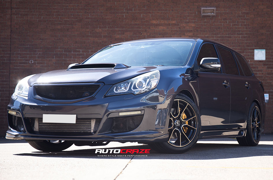SUBARU LIBERTY ENKEI SC51 GLOSS BLACK MACHINED BRONZE TINT